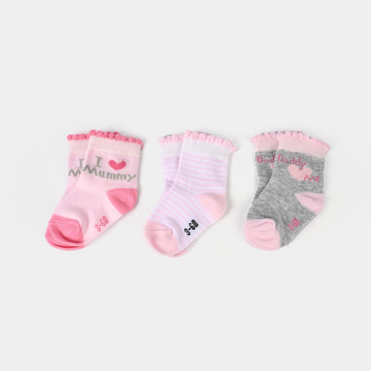 Infant Baby Socks 3Pcs Set | 3-6M