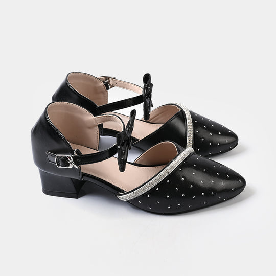 Girls Pumps Heels ZP-093-BLACK