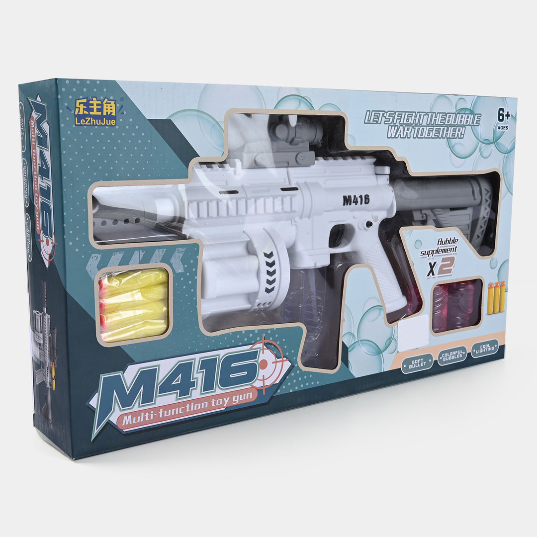 Multi Function Bubble & Eva Soft Dart Blaster