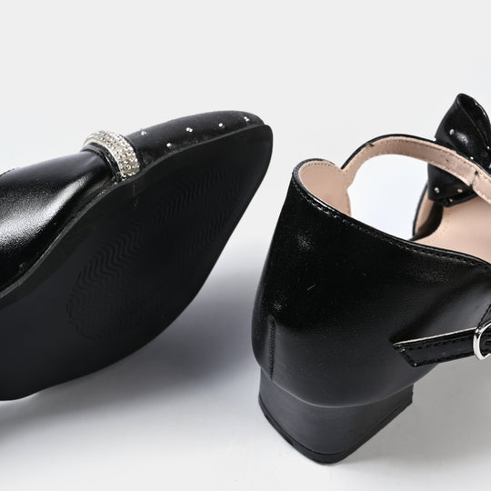 Girls Pumps Heels ZP-093-BLACK