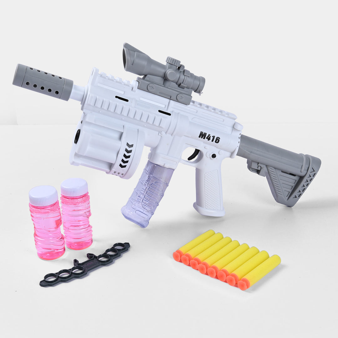 Multi Function Bubble & Eva Soft Dart Blaster