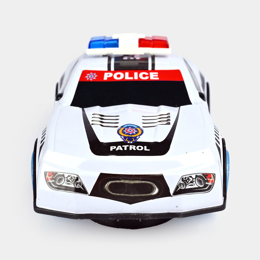 3D Police Car Toy with Light & Sound