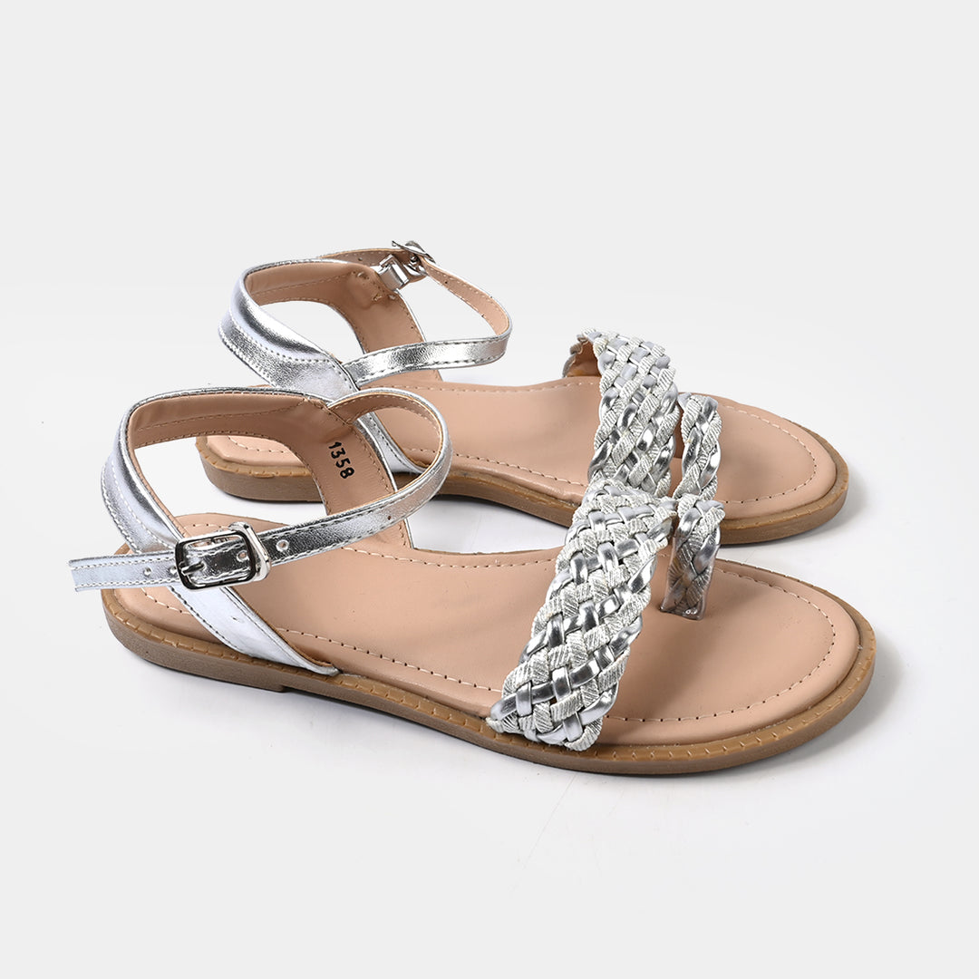 Girls Sandal 1358-SILVER