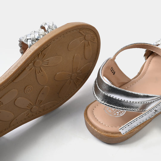 Girls Sandal 1358-SILVER
