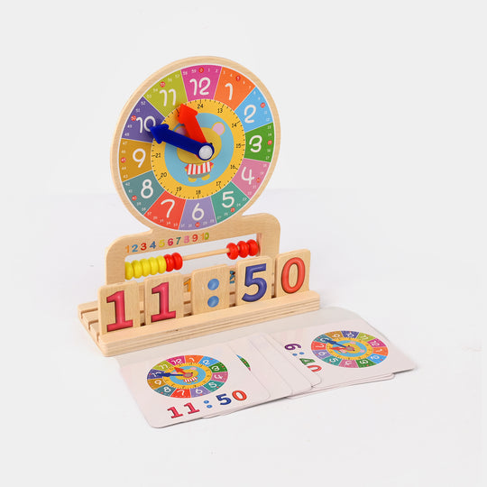Wooden Educational Clock Digital Recognition Toy