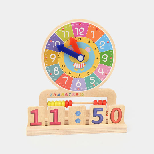 Wooden Educational Clock Digital Recognition Toy