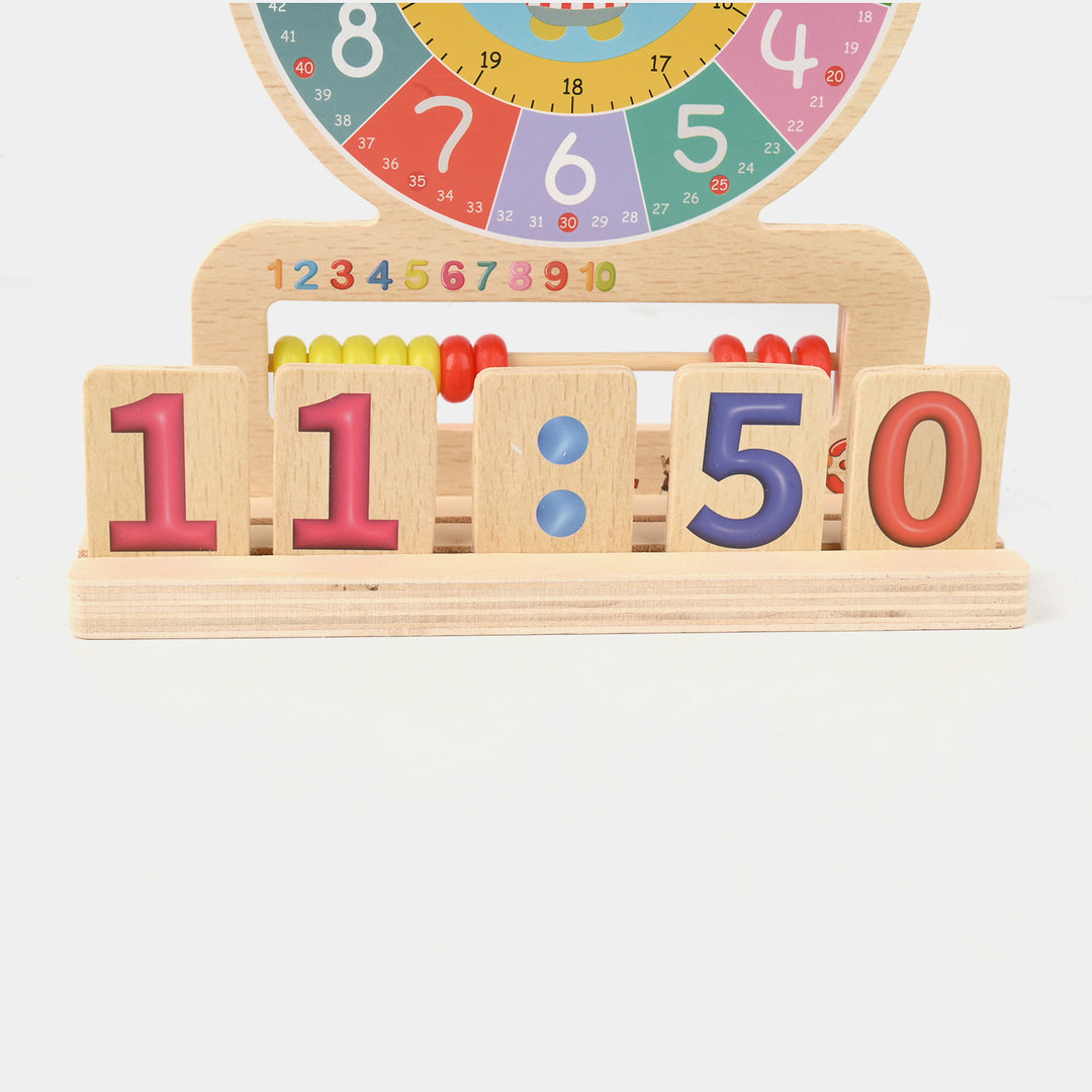 Wooden Educational Clock Digital Recognition Toy