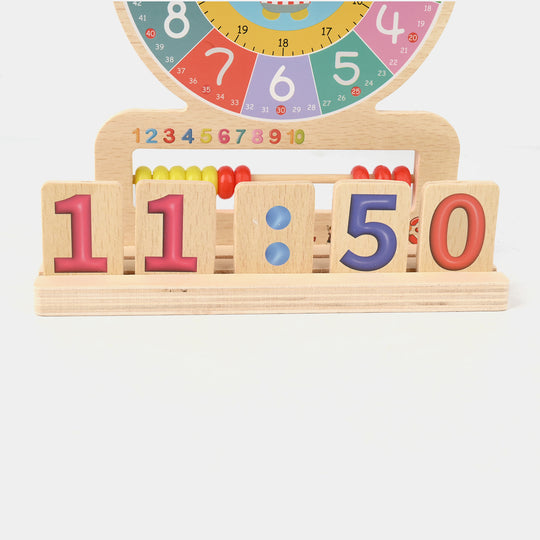 Wooden Educational Clock Digital Recognition Toy