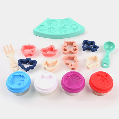 Color Mud Dessert Mold Play Set For Kids