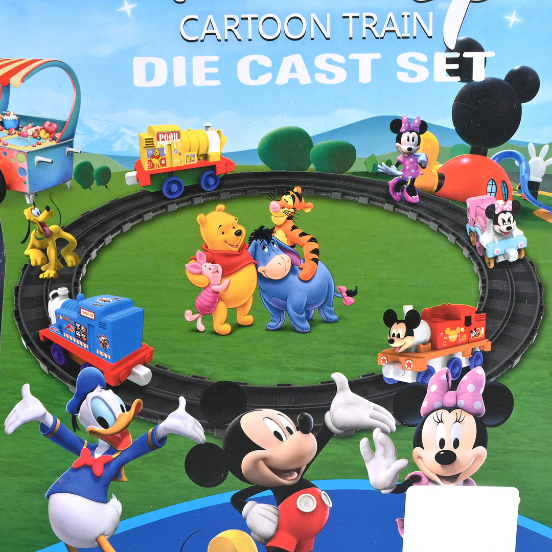 Cartoon Die-Cast Train & Track Set