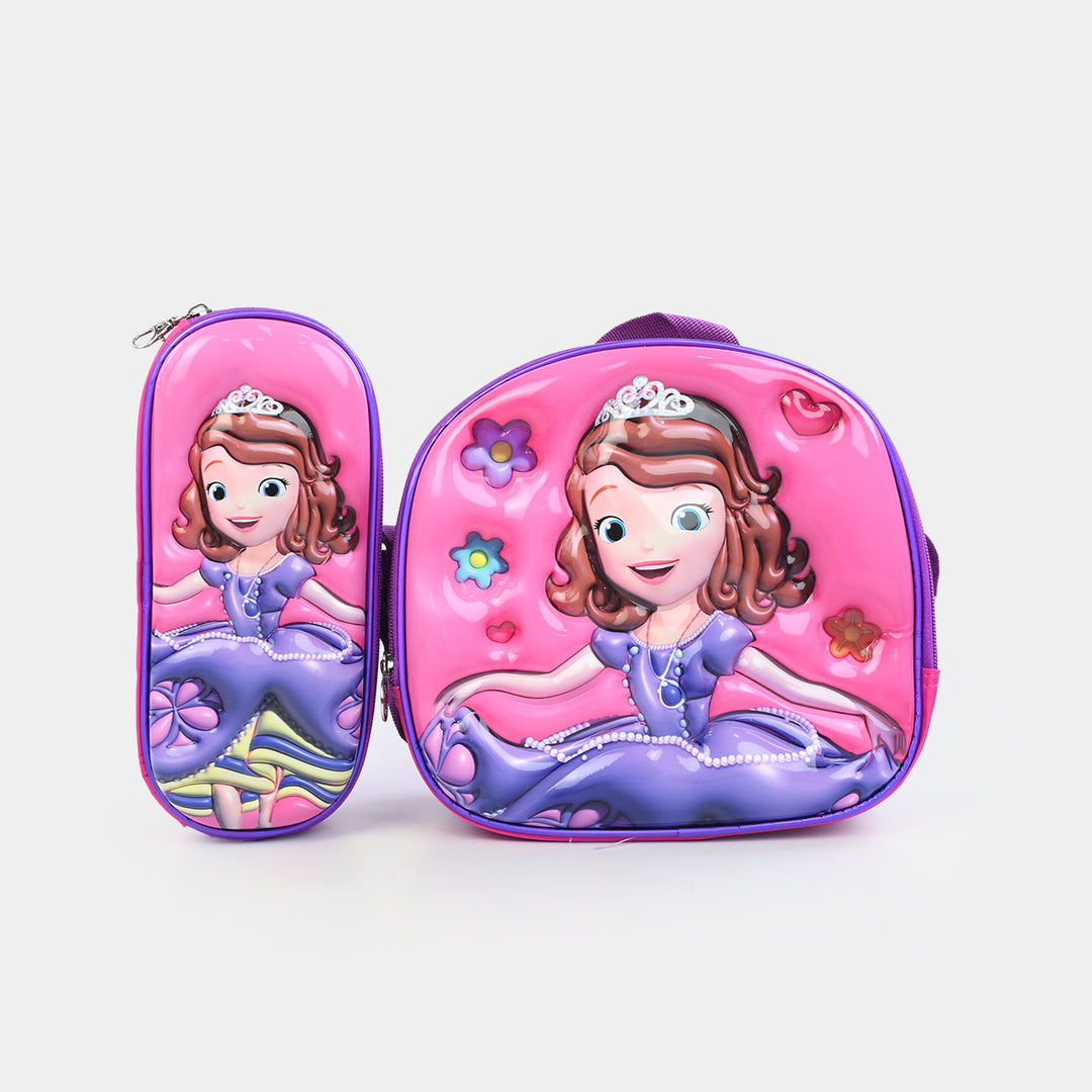 16" 3D Embossed School Bag Set | Grade 1-4
