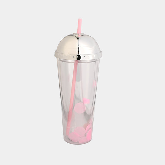 Acrylic Tumbler Mug with Straw