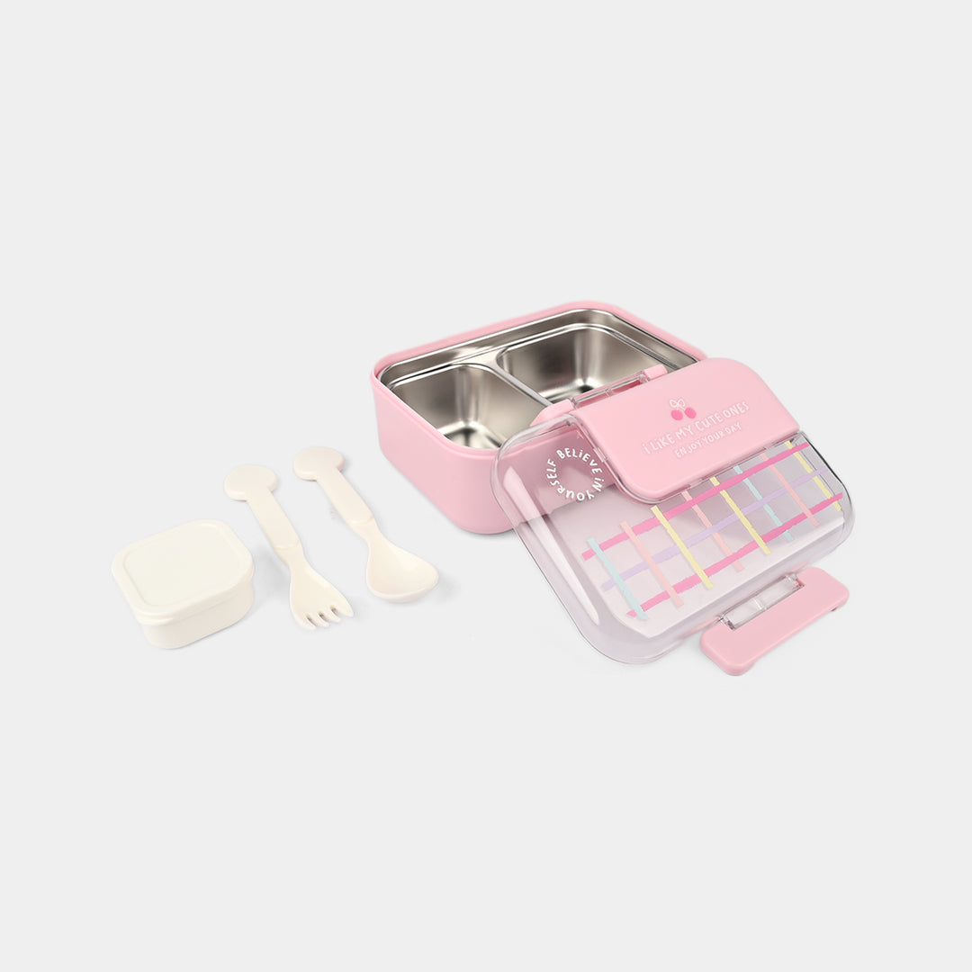 Stainless Steel Bento Lunch Box with Spoon