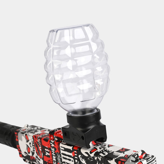 Kids High Speed Gel Ball Blaster Gun with Silencer – Red/Black