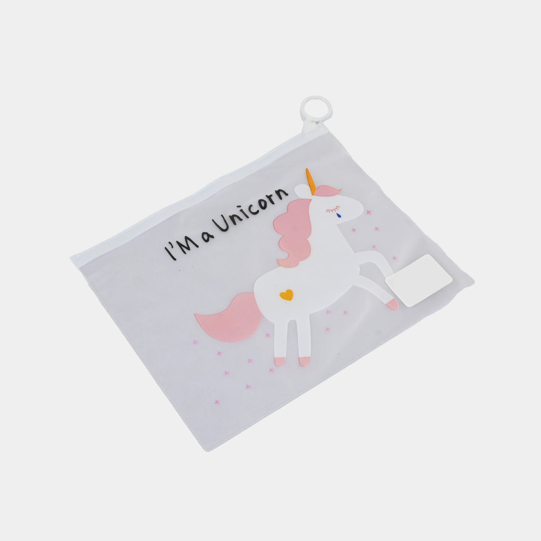 Character Transparent PVC Pouch for Kids