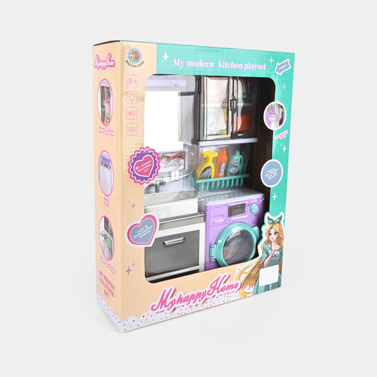 My Happy Home Kitchen Playset with Light & Sound