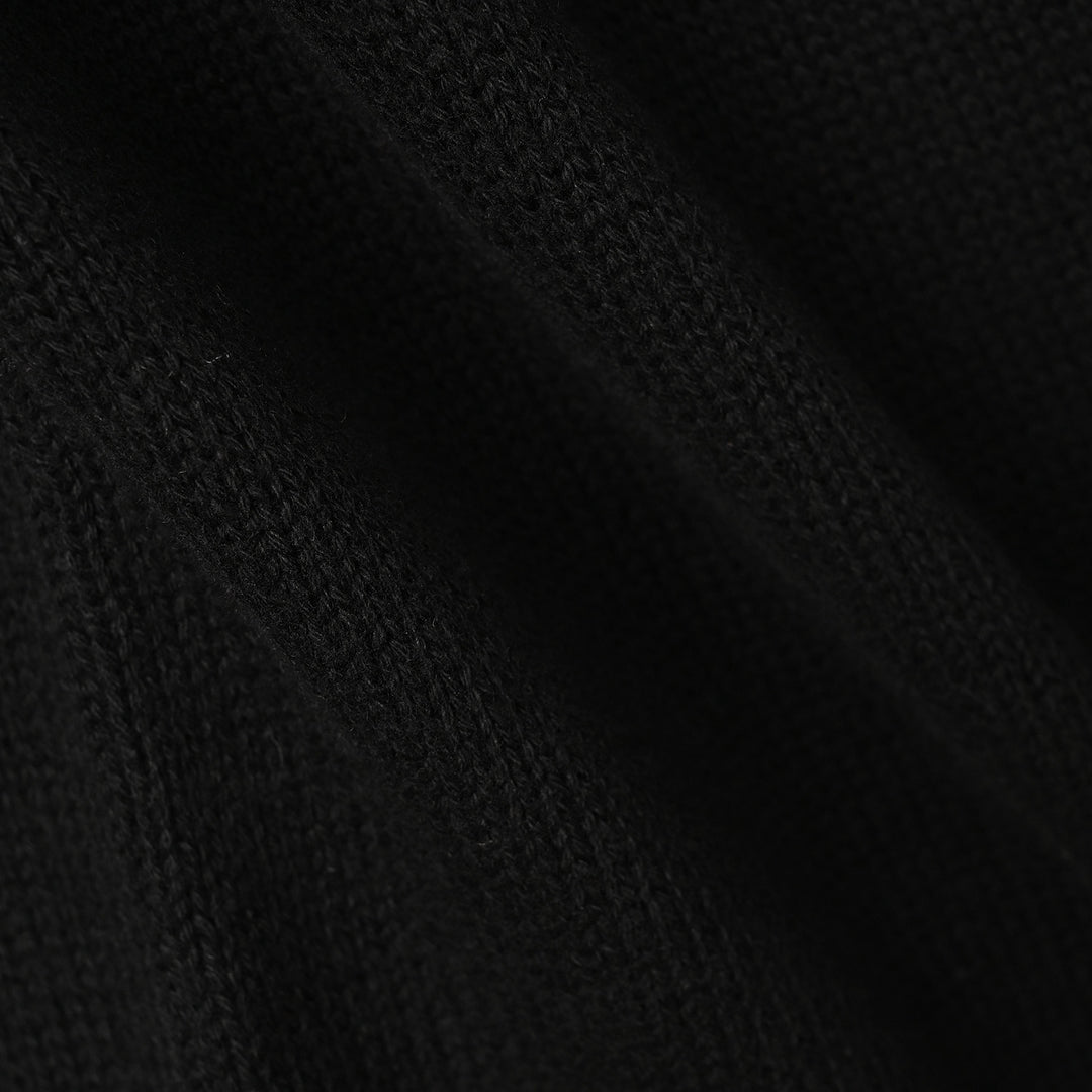 Girls Cotton Sweater Stars-BLACK