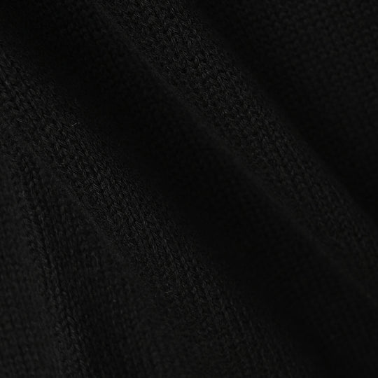 Girls Cotton Sweater Stars-BLACK
