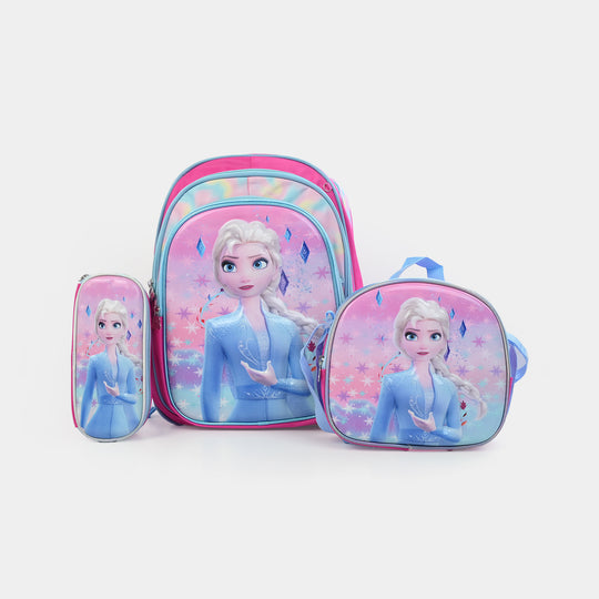 16" 3D Embossed School Bag Set | Grade 1-4