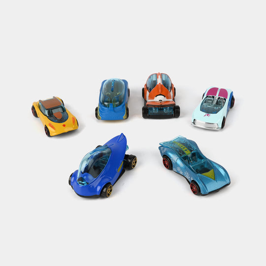 Die-Cast Mini Alloy Cars – Set of 06