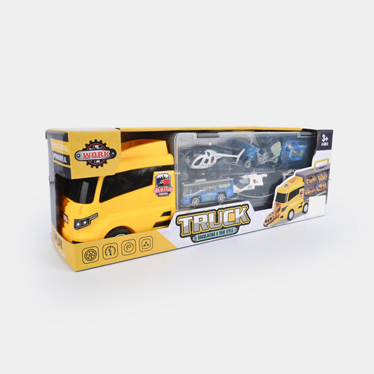Super Transporter Truck with Mini Vehicles Set