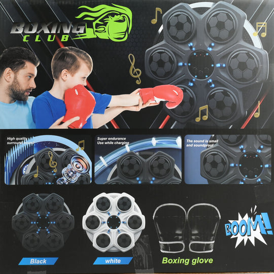 Smart Music Boxing Machine Set with Training Gloves