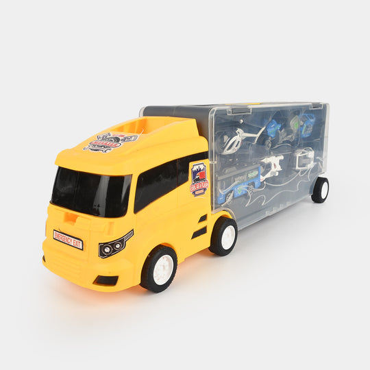 Super Transporter Truck with Mini Vehicles Set