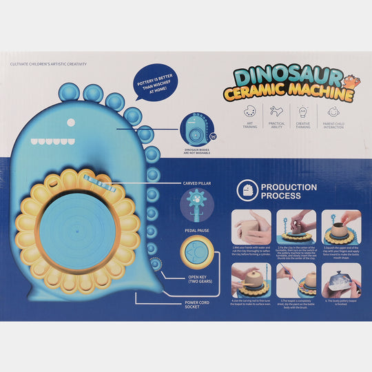 Dinosaur Ceramic Machine – Kids' Pottery Wheel Set