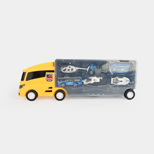 Super Transporter Truck with Mini Vehicles Set