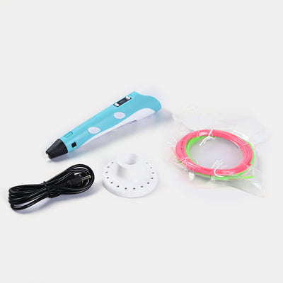 3D Printing Pen With Pen Holder - Pink