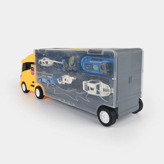 Super Transporter Truck with Mini Vehicles Set