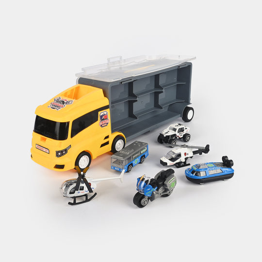 Super Transporter Truck with Mini Vehicles Set
