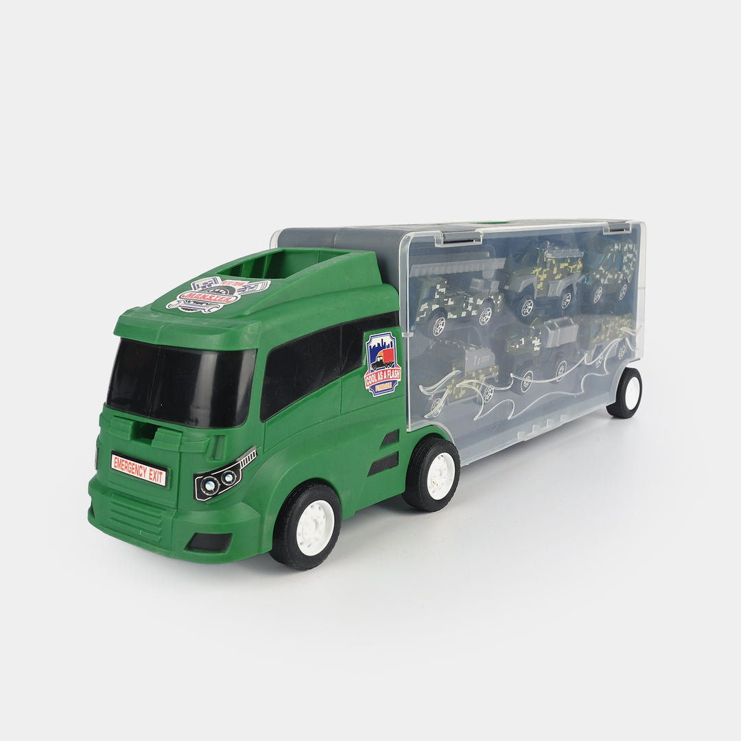 Super Transporter Truck with Mini Vehicles Set