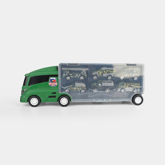 Super Transporter Truck with Mini Vehicles Set