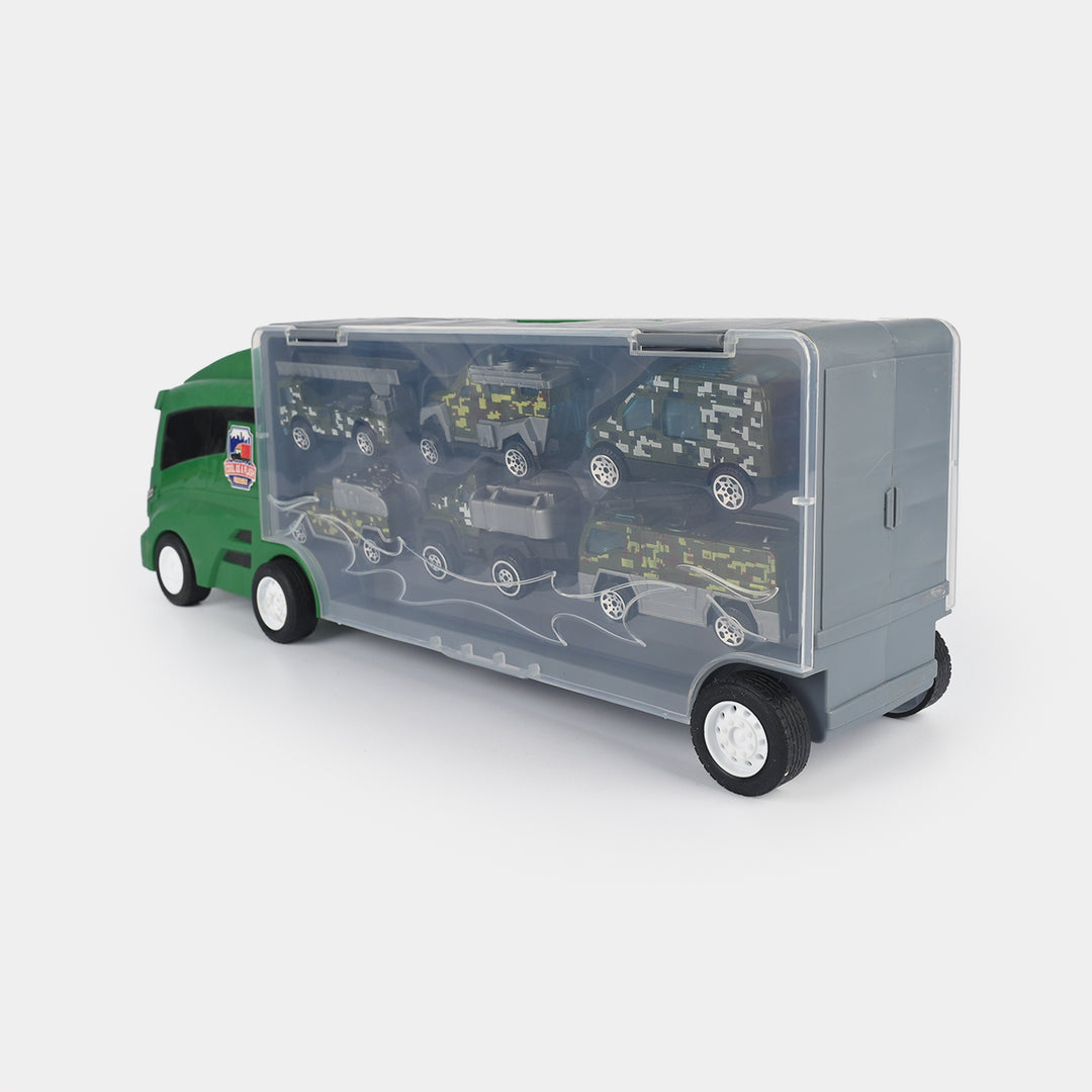Super Transporter Truck with Mini Vehicles Set