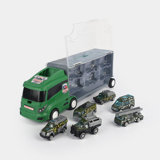 Super Transporter Truck with Mini Vehicles Set