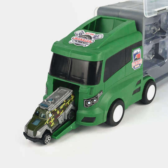 Super Transporter Truck with Mini Vehicles Set