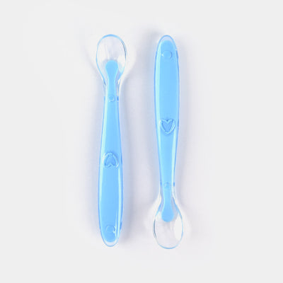 Baby Silicon Spoon 2PCs | Blue