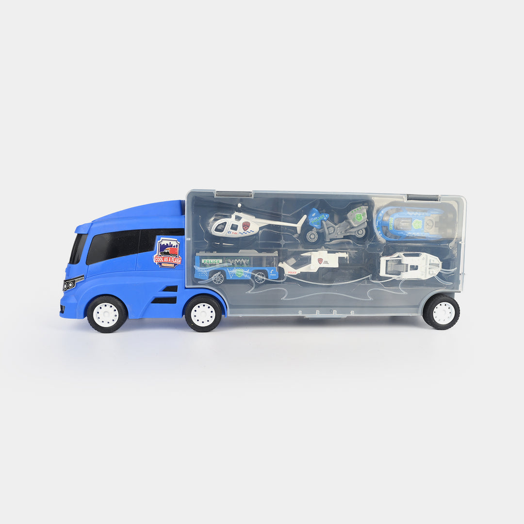 Super Transporter Truck with Mini Vehicles Set