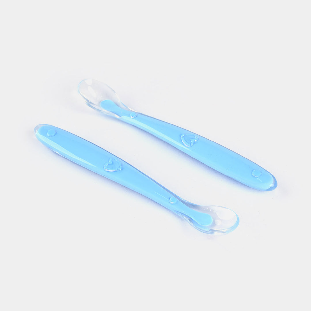 Baby Silicon Spoon 2PCs | Blue