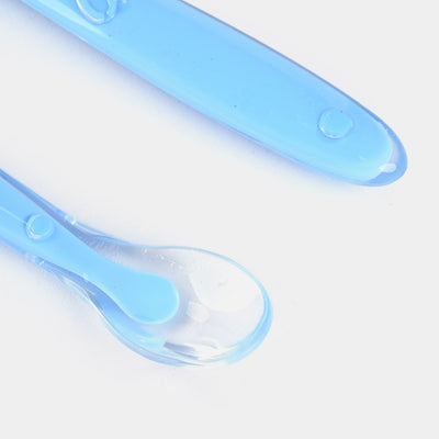 Baby Silicon Spoon 2PCs | Blue