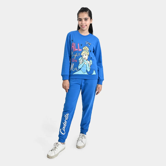 Girls Poly Cotton Jersey Knitted Night Suit