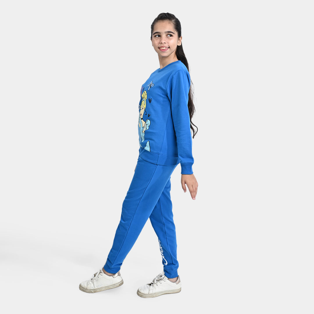 Girls Poly Cotton Jersey Knitted Night Suit