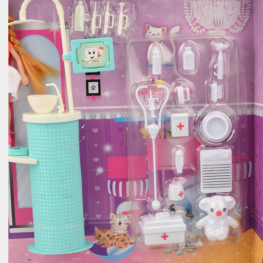 FASHION DOLL WITH MOVEABLE JOINT TOY FOR GIRLS