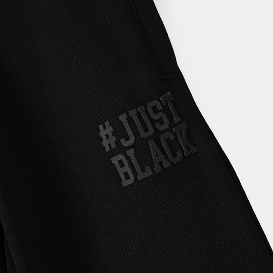 Boys Fleece Pyjama Just -BLACK