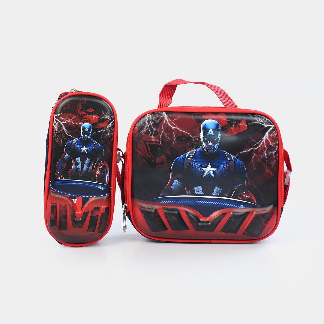 16" 3D Embossed School Bag Set | Grade 1-4