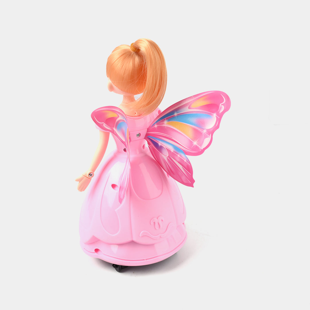 Rotating Doll Universal with Light & Music, Flapping Wings