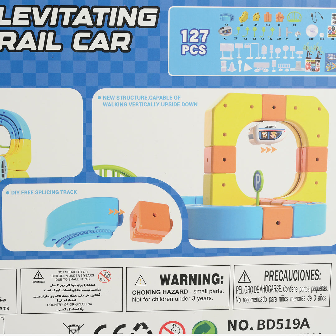 Levitating Rail Car DIY Track Set | 127PCs