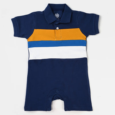 Infant Boys Cotton PK Knitted Romper Cut & Sew-Multi