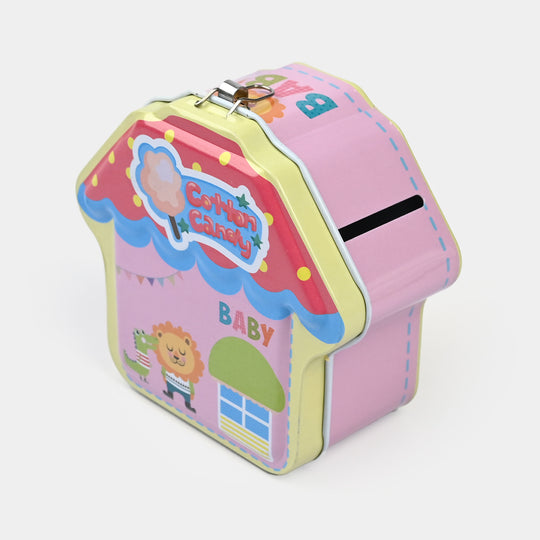 Metal Coin/Money Box with Lock For Kids